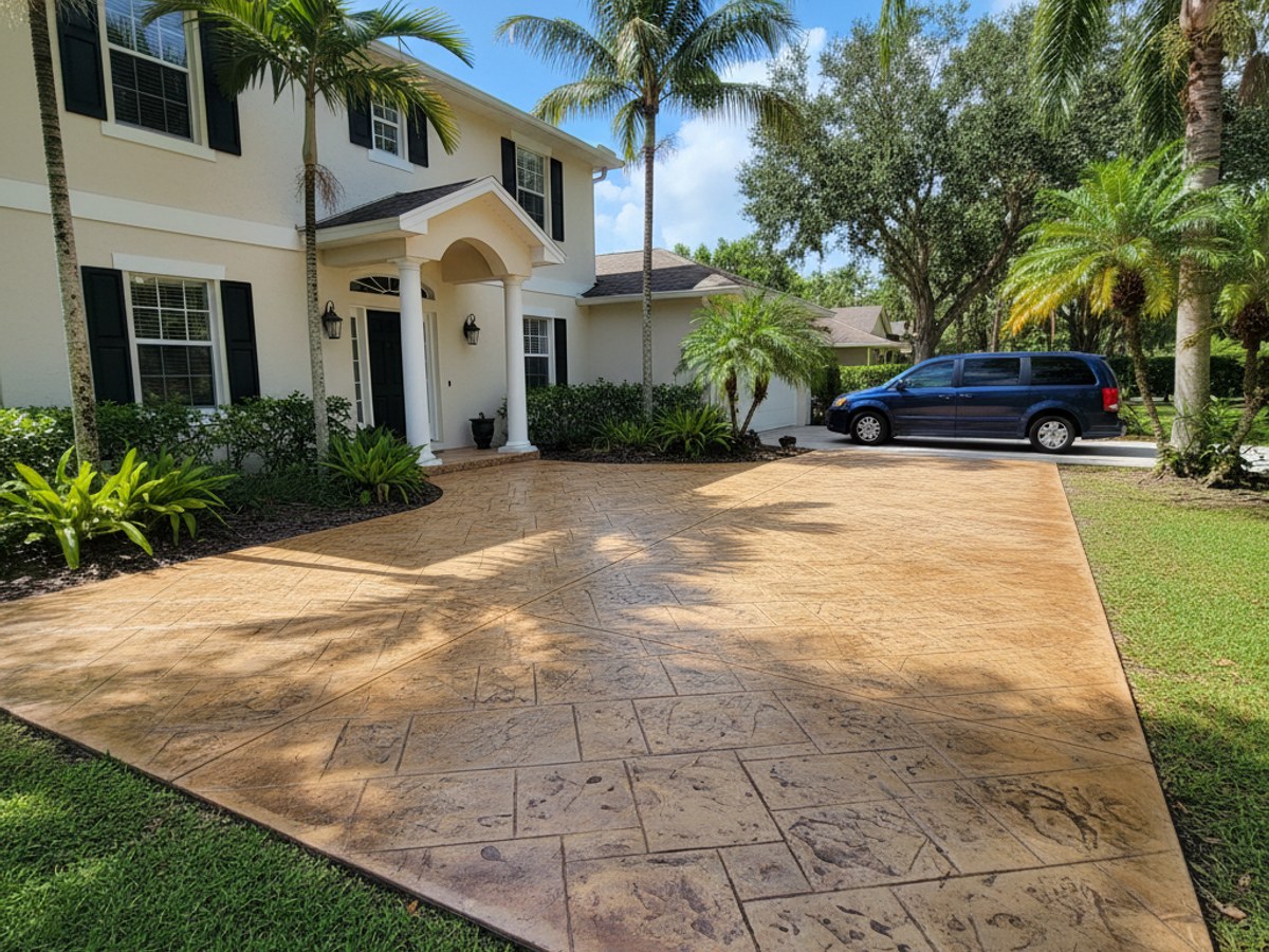 Concrete Pool Decks completed by PFL Concrete Co. in Ormond Beach, FL