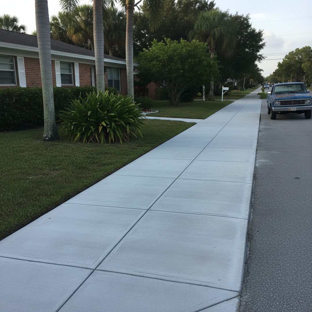 Concrete Resurfacing completed by PFL Concrete Co. in New Smyrna Beach, FL